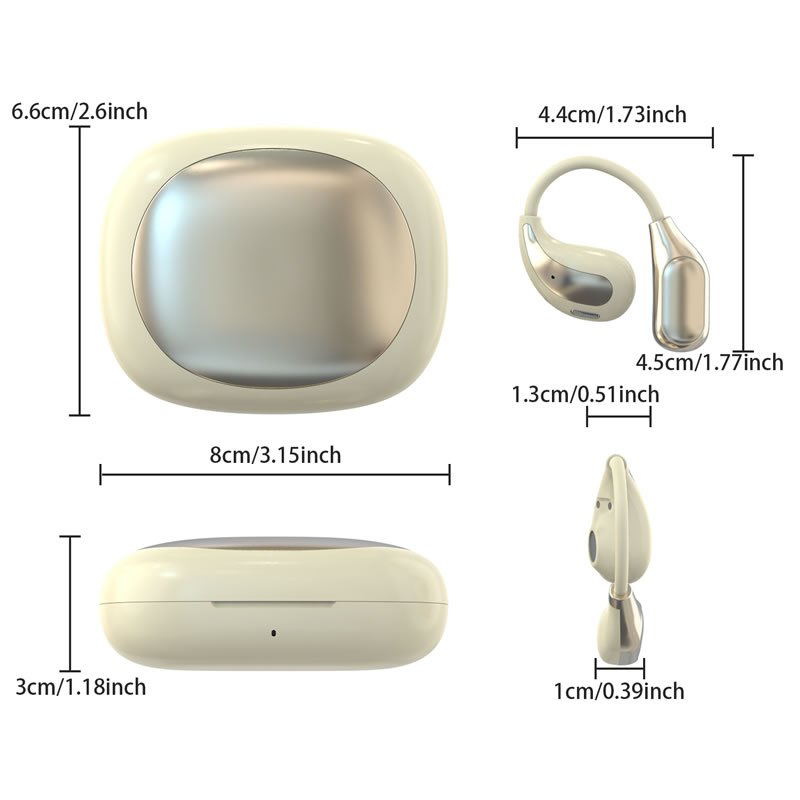 Open Ear Headphones Wireless Bluetooth Headphones 
